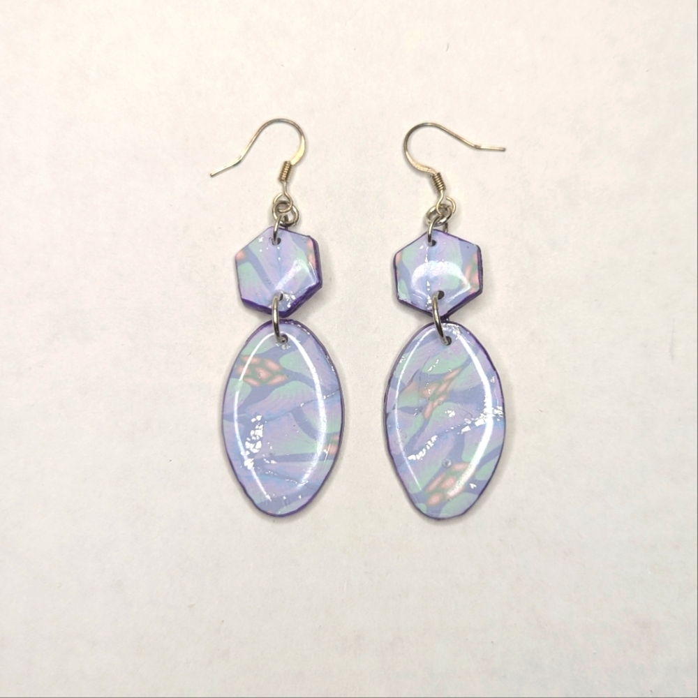 Iridescent Pastel Dangle Earrings
